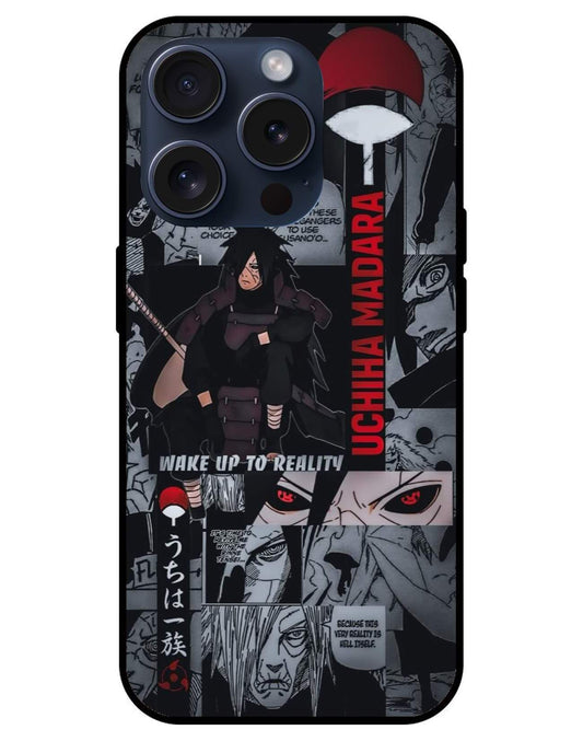 Madara uchiha Naruto Glossy Glass Back Cover