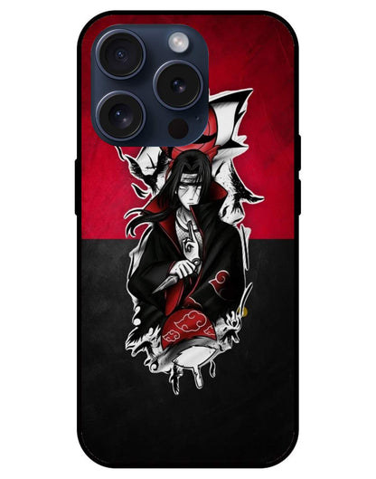 itachi uchiha Naruto Glossy Glass Back Cover