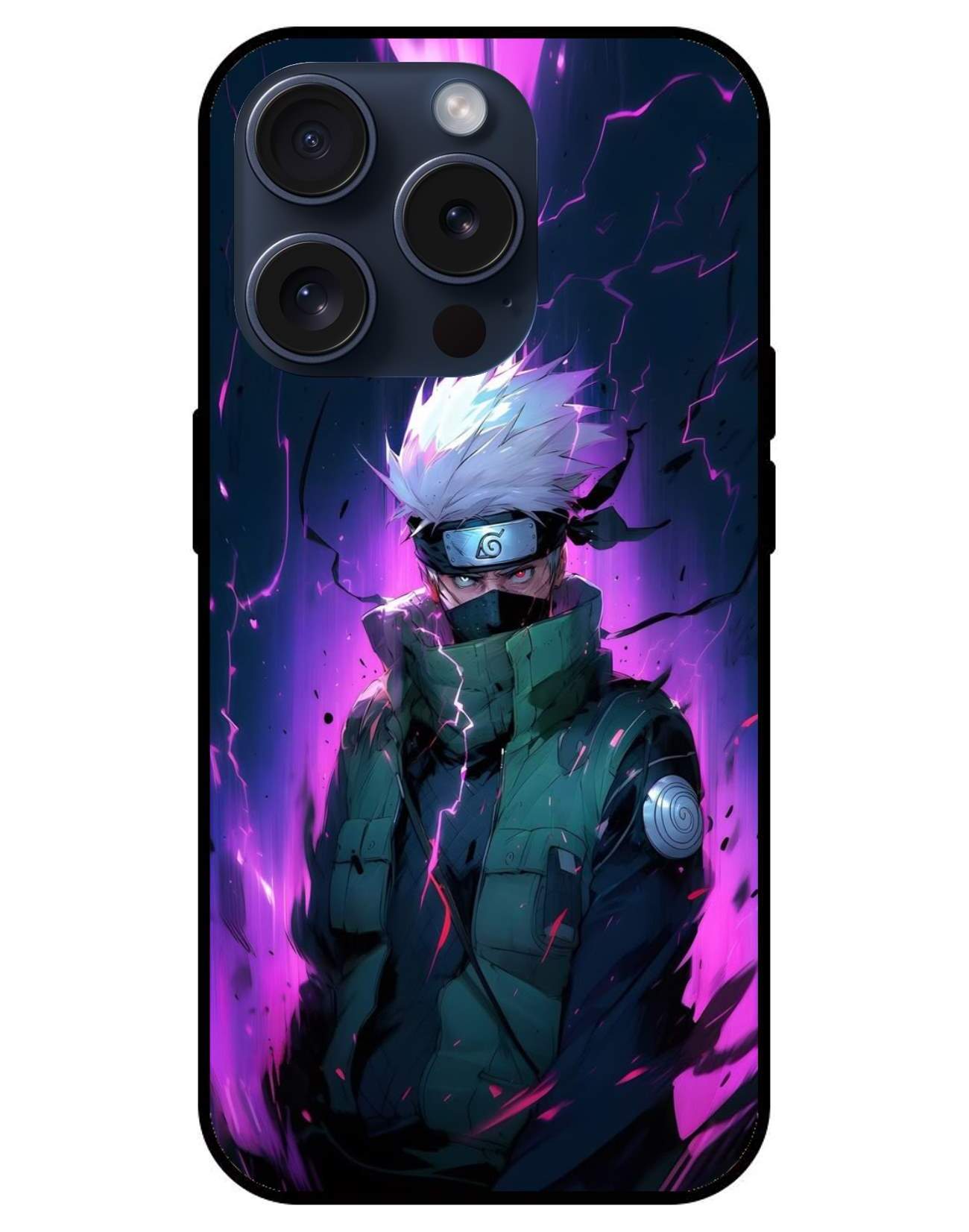 Kakashi Hatake Naruto Glossy Glass Back Cover