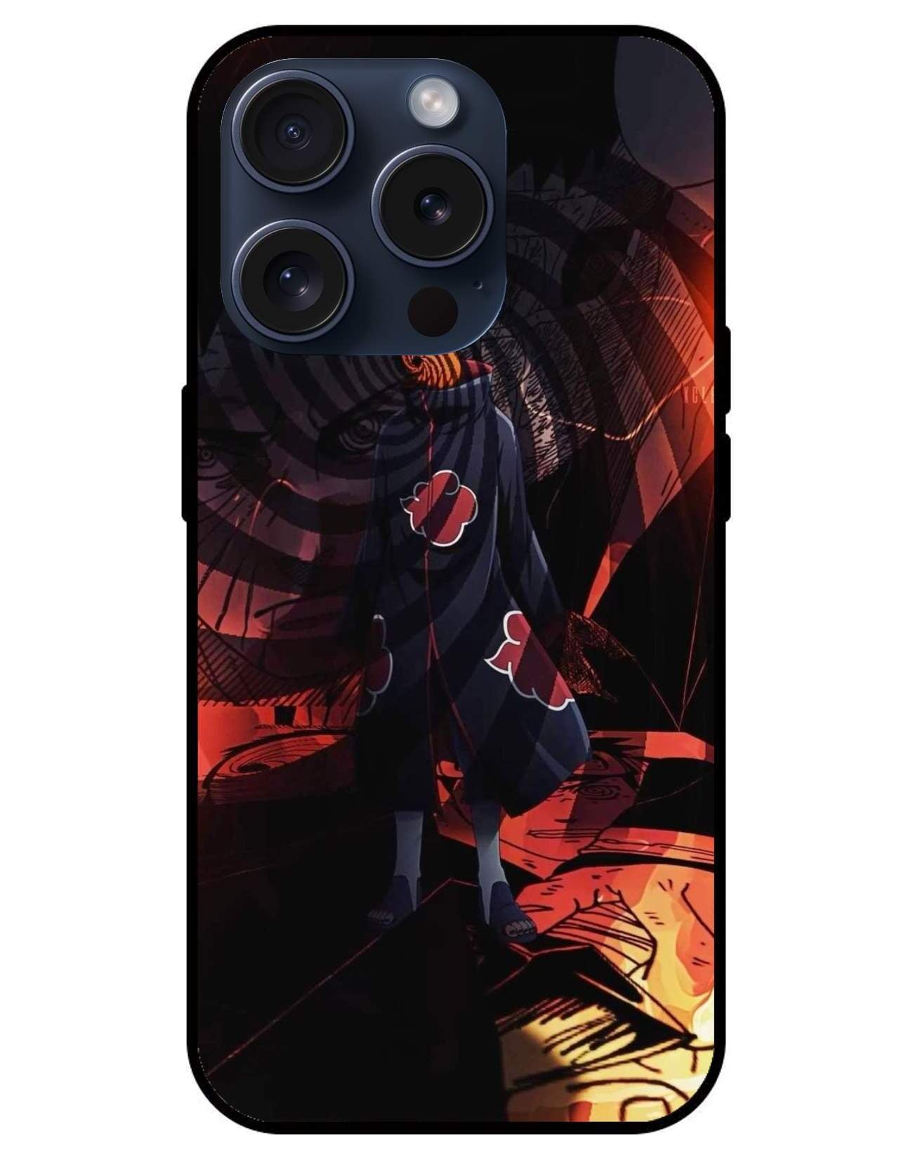 Obito Uchiha Naruto Glossy Glass Back Cover