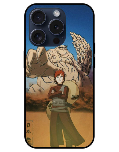 Gaara Naruto Glossy Glass Back Cover