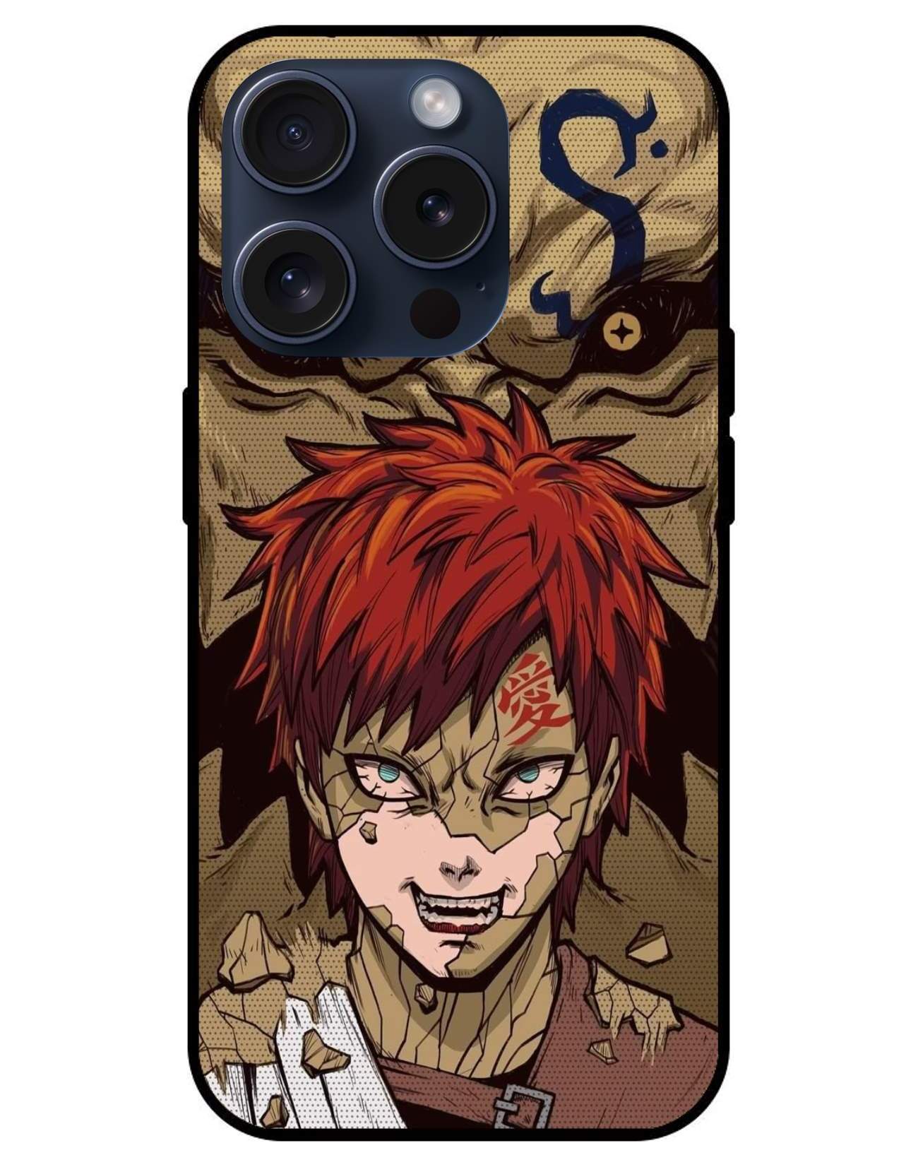 Gaara Naruto Glossy Glass Back Cover