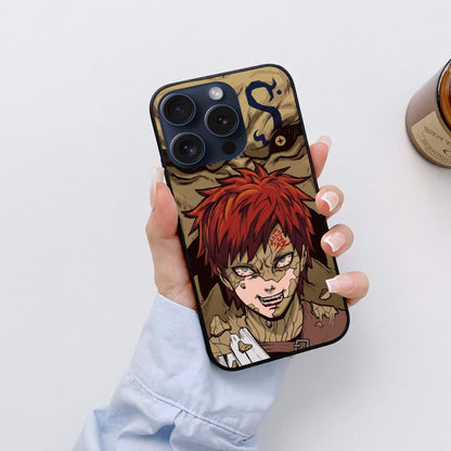 Gaara Naruto Glossy Glass Back Cover