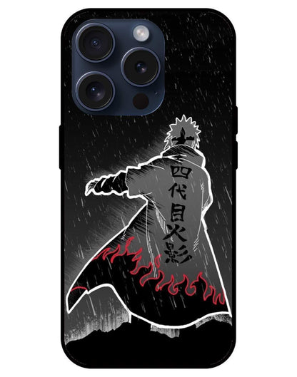 Minato Namekaze Naruto Glossy Glass Back Cover