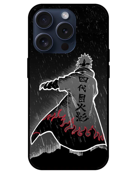 Minato Namekaze Naruto Glossy Glass Back Cover