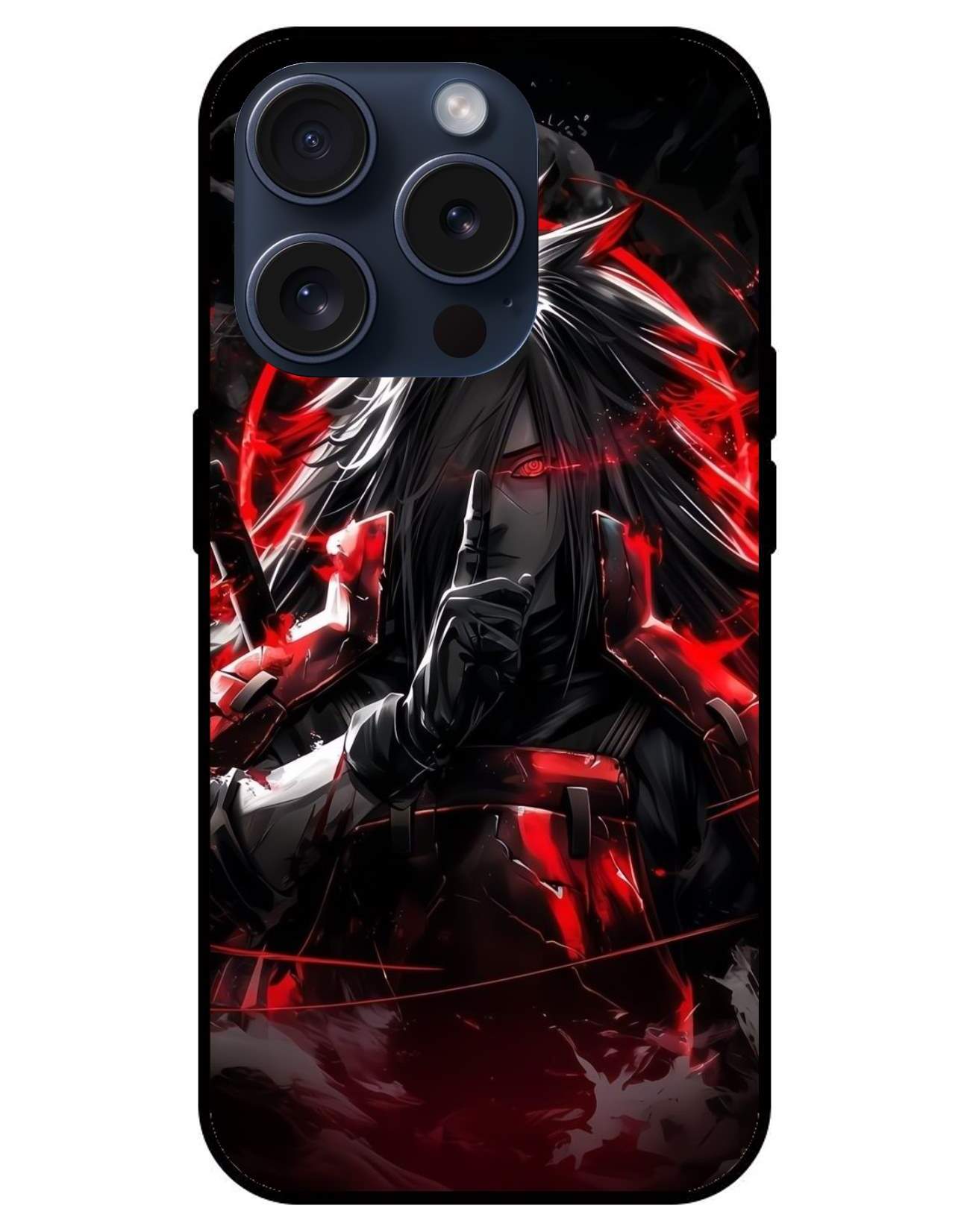 Madara Uchiha Naruto Glossy Glass Back Cover