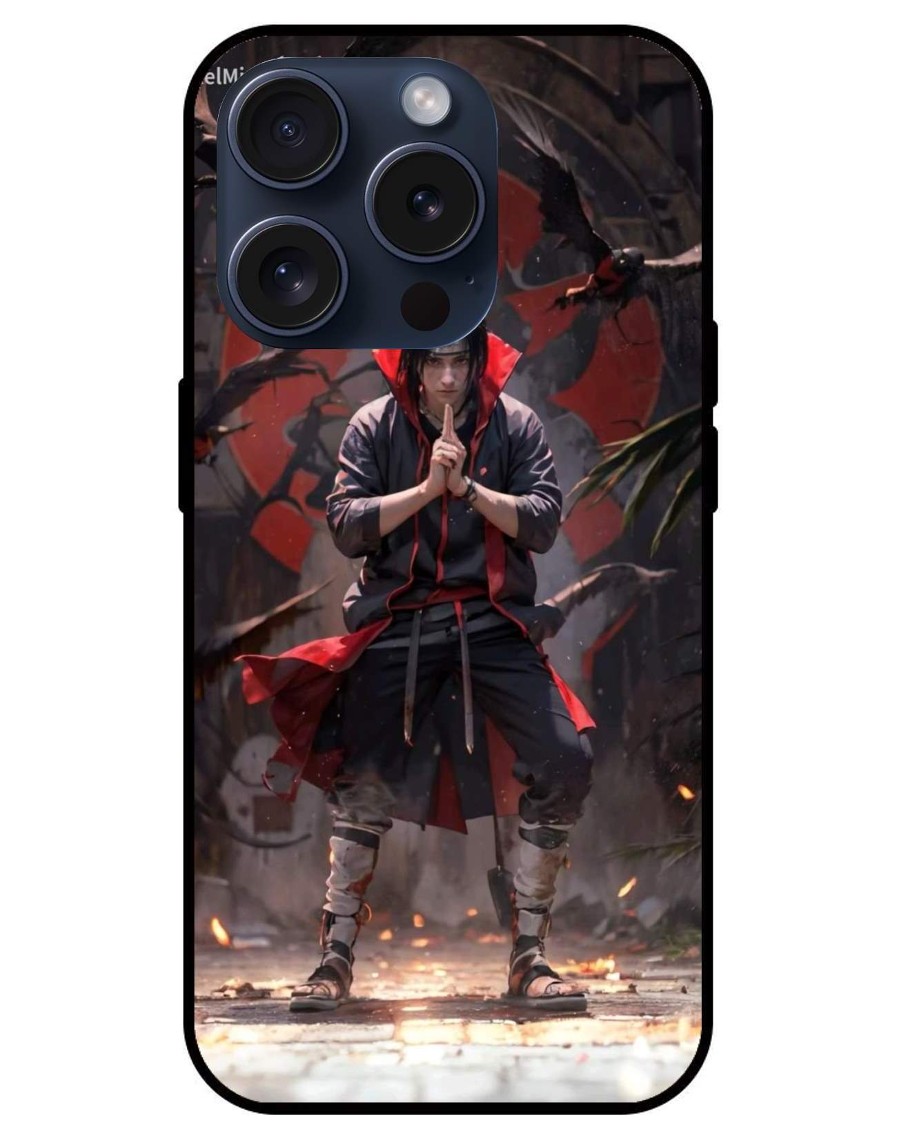 Itachi uchiha Naruto Glossy Glass Back Cover