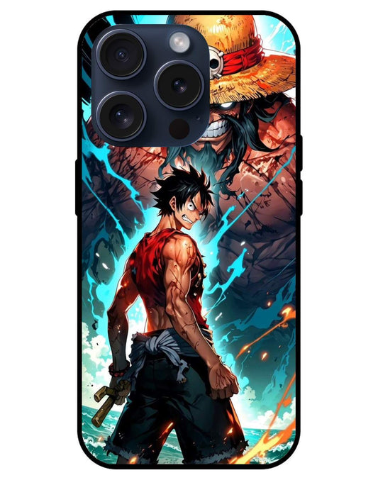 Monkey D Luffy One Piece Glossy Glass Back Cover