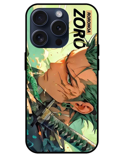 Roronoa Zoro One Piece Glossy Glass Back Cover