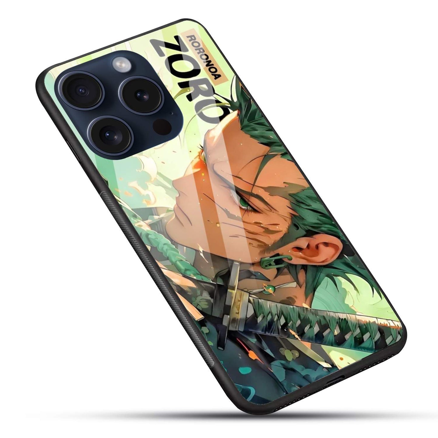 Roronoa Zoro One Piece Glossy Glass Back Cover