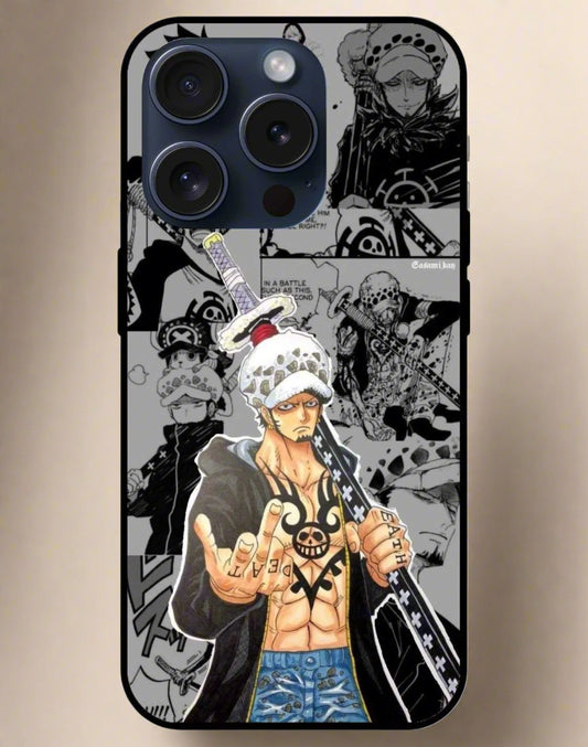 Trafalgar Law One Piece Glossy Glass Back Cover