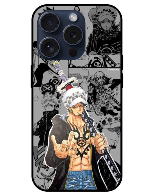 Trafalgar Law One Piece Glossy Glass Back Cover