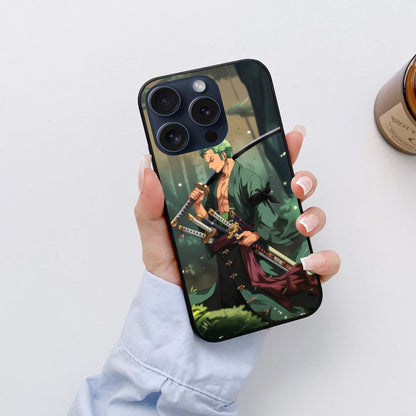 Roronoa Zoro One Piece Glossy Glass Back Cover