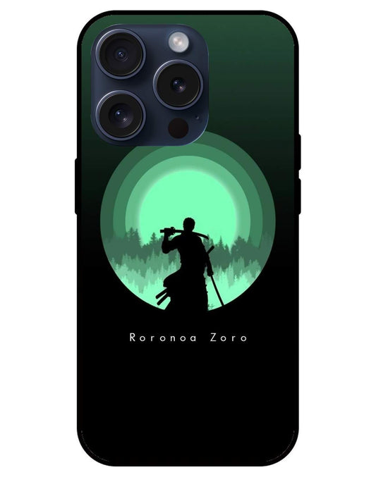 Roronoa Zoro One Piece Glossy Glass Back Cover