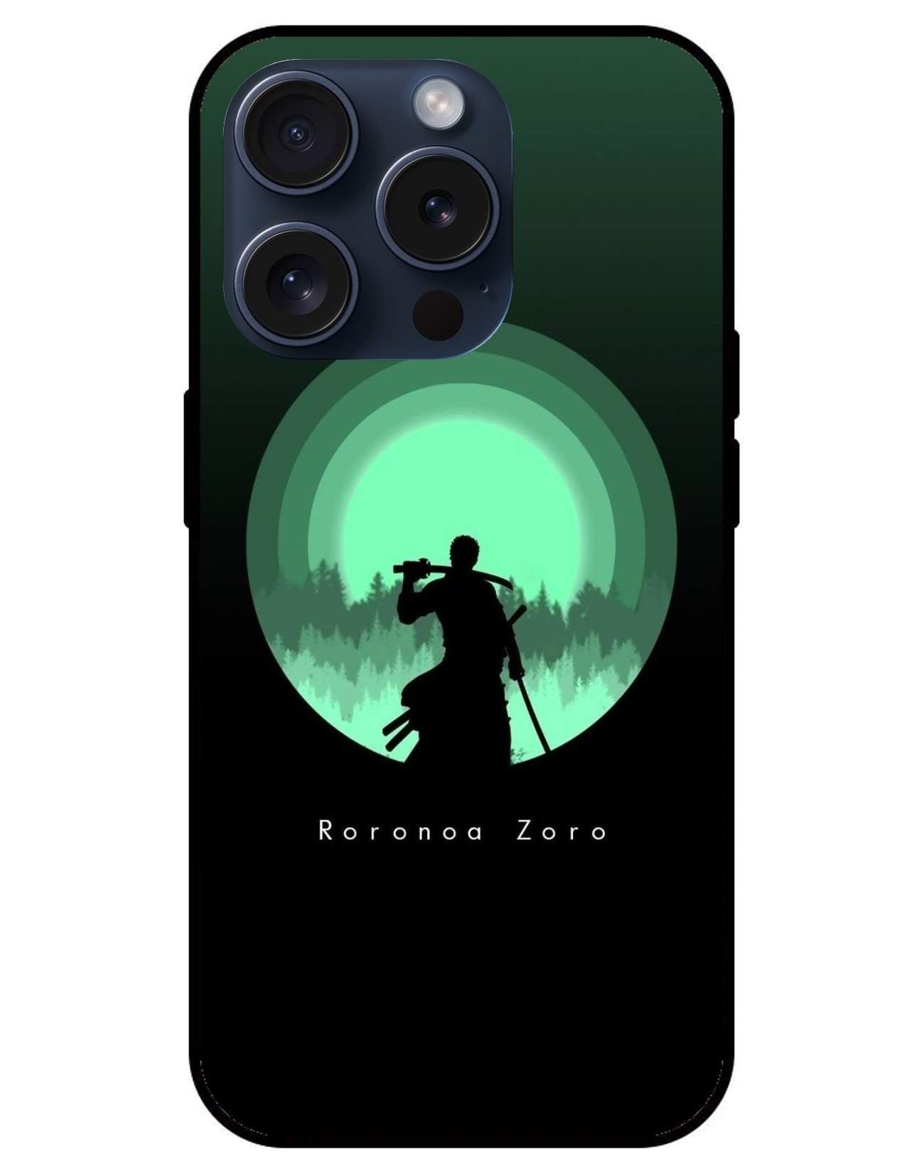 Roronoa Zoro One Piece Glossy Glass Back Cover