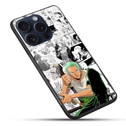 Roronoa Zoro One Piece Glossy Glass Back Cover