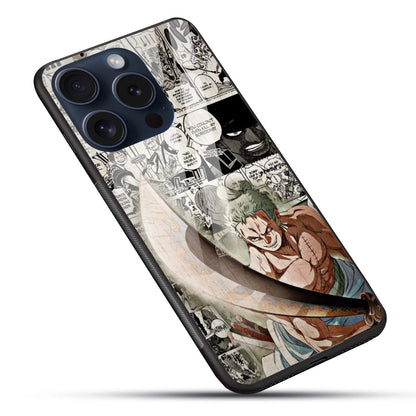 Roronoa Zoro One Piece Glossy Glass Back Cover