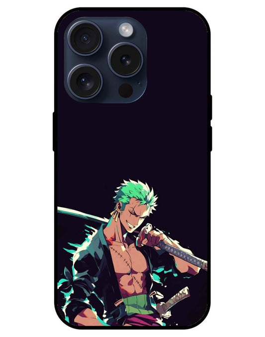 Roronoa Zoro One Piece Glossy Glass Back Cover