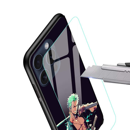 Roronoa Zoro One Piece Glossy Glass Back Cover