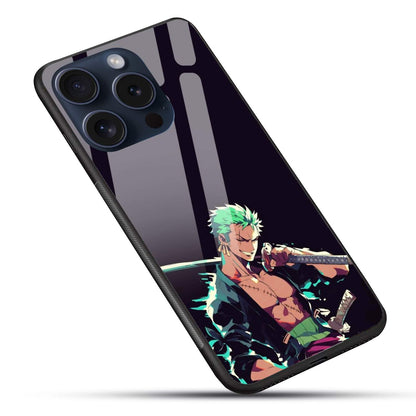 Roronoa Zoro One Piece Glossy Glass Back Cover