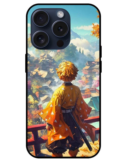 Zenitsu Agatsuma Demon Slayer Glossy Glass Back Cover