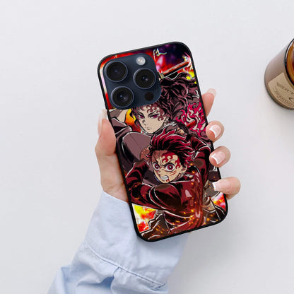 Tanjiro and Nezuko Demon Slayer Glossy Glass Back Cover