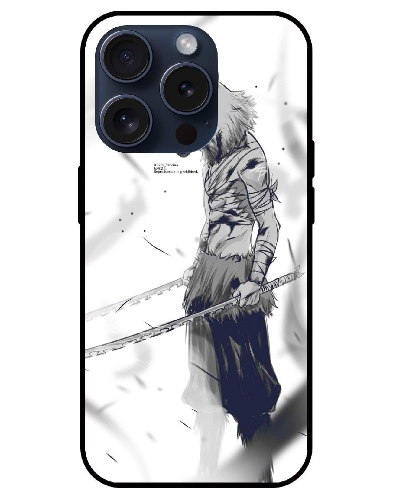 Inusuke Demon Slayer Glossy Glass Back Cover