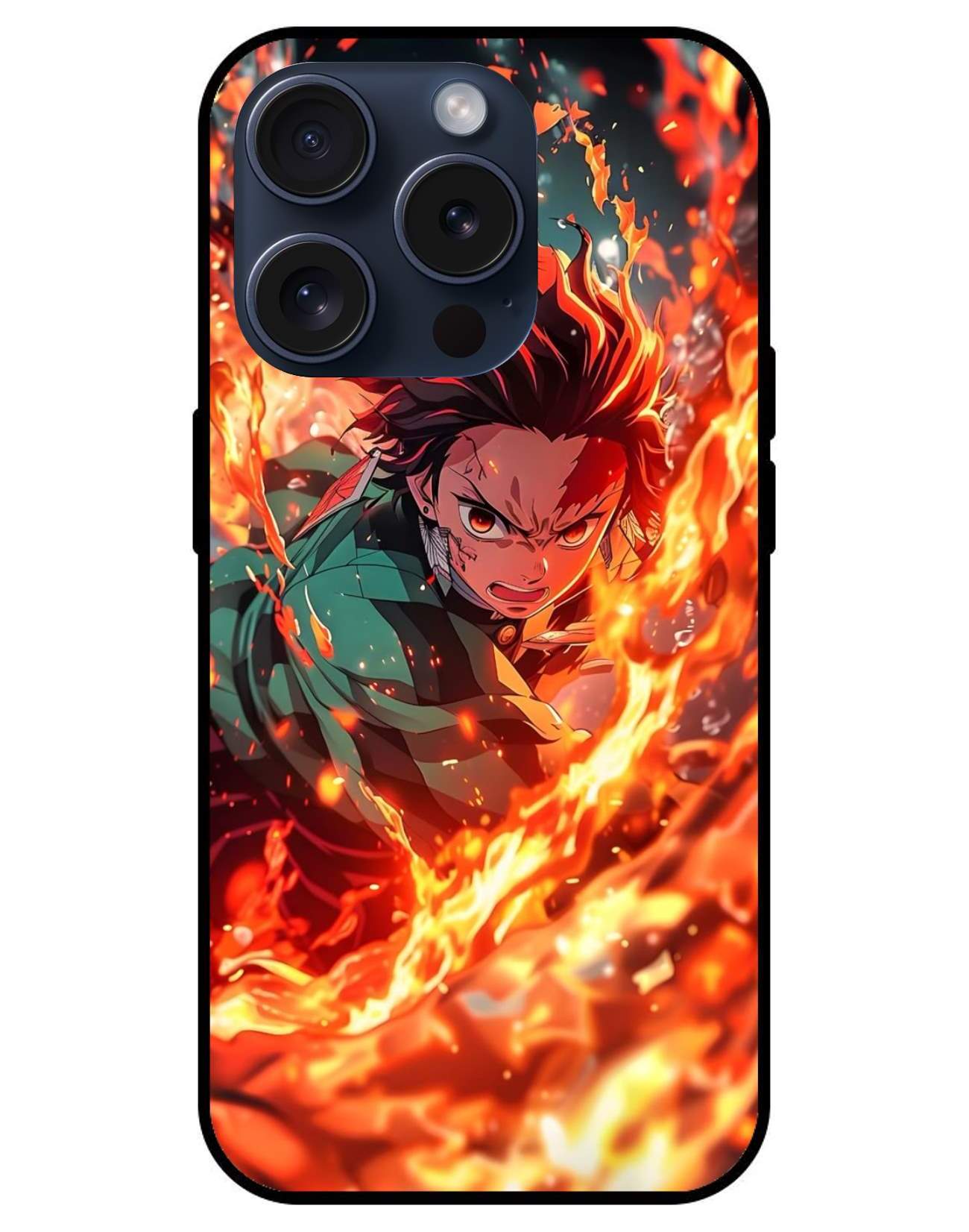 Tanjiro Demon Slayer Glossy Glass Back Cover