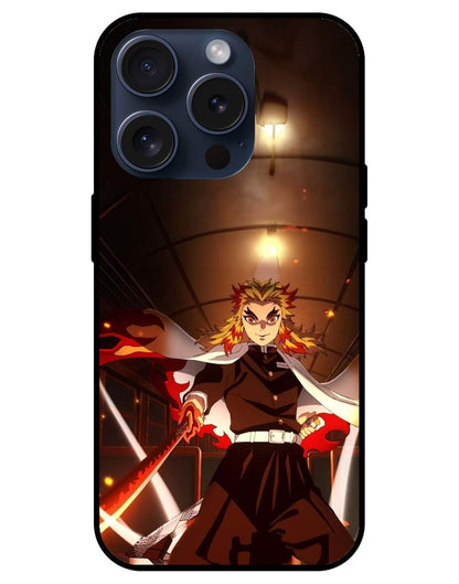 Kyōjurō Rengoku Demon Slayer Glossy Glass Back Cover