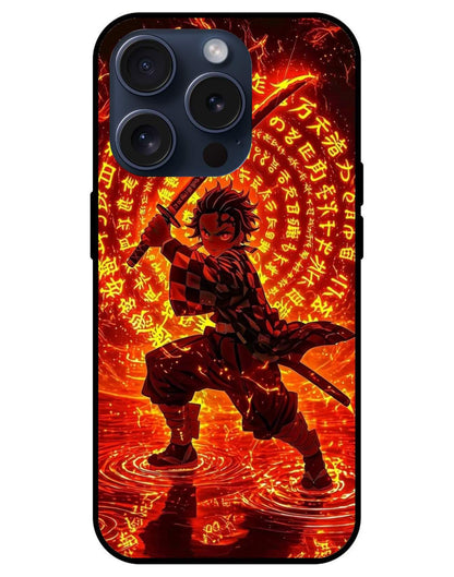 Tanjiro Demon Slayer Glossy Glass Back Cover