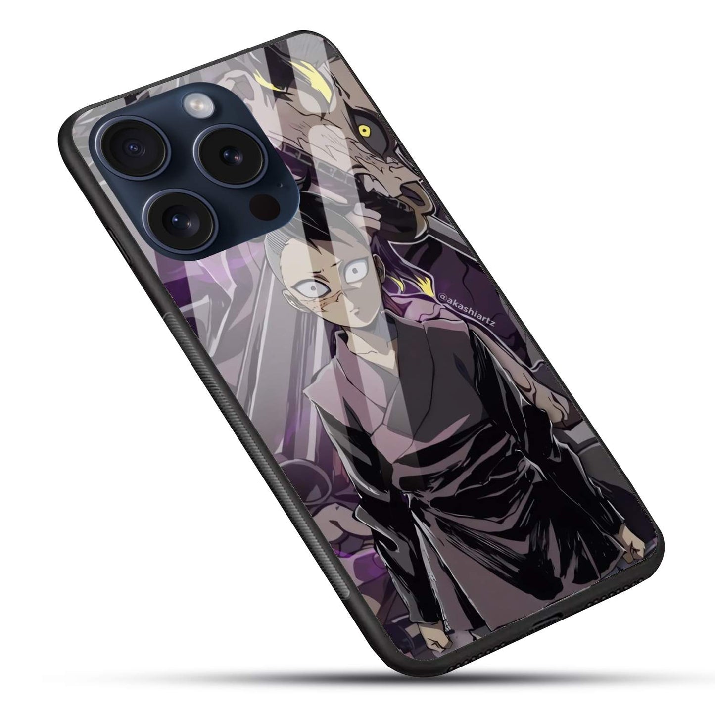 Genya Shinazugawa Demon Slayer Glossy Glass Back Cover