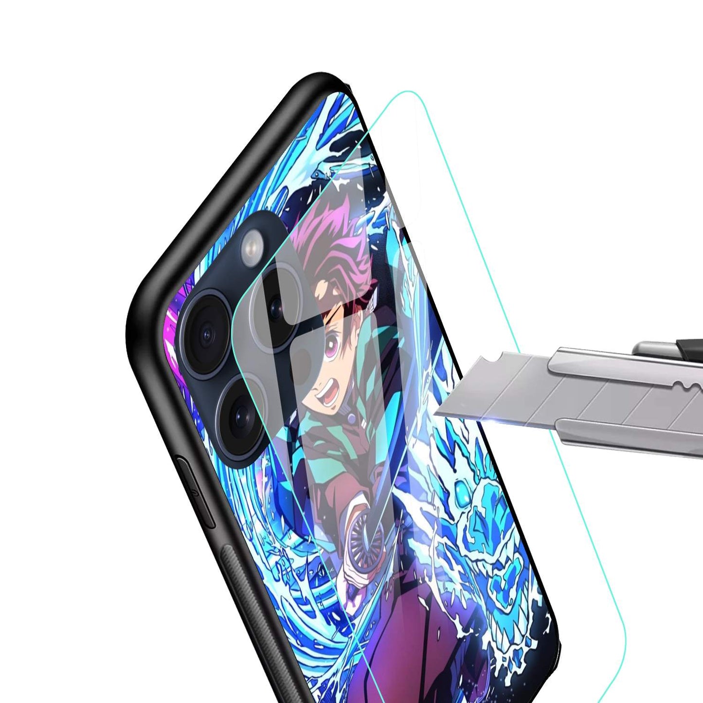 Tanjiro Demon Slayer Glossy Glass Back Cover