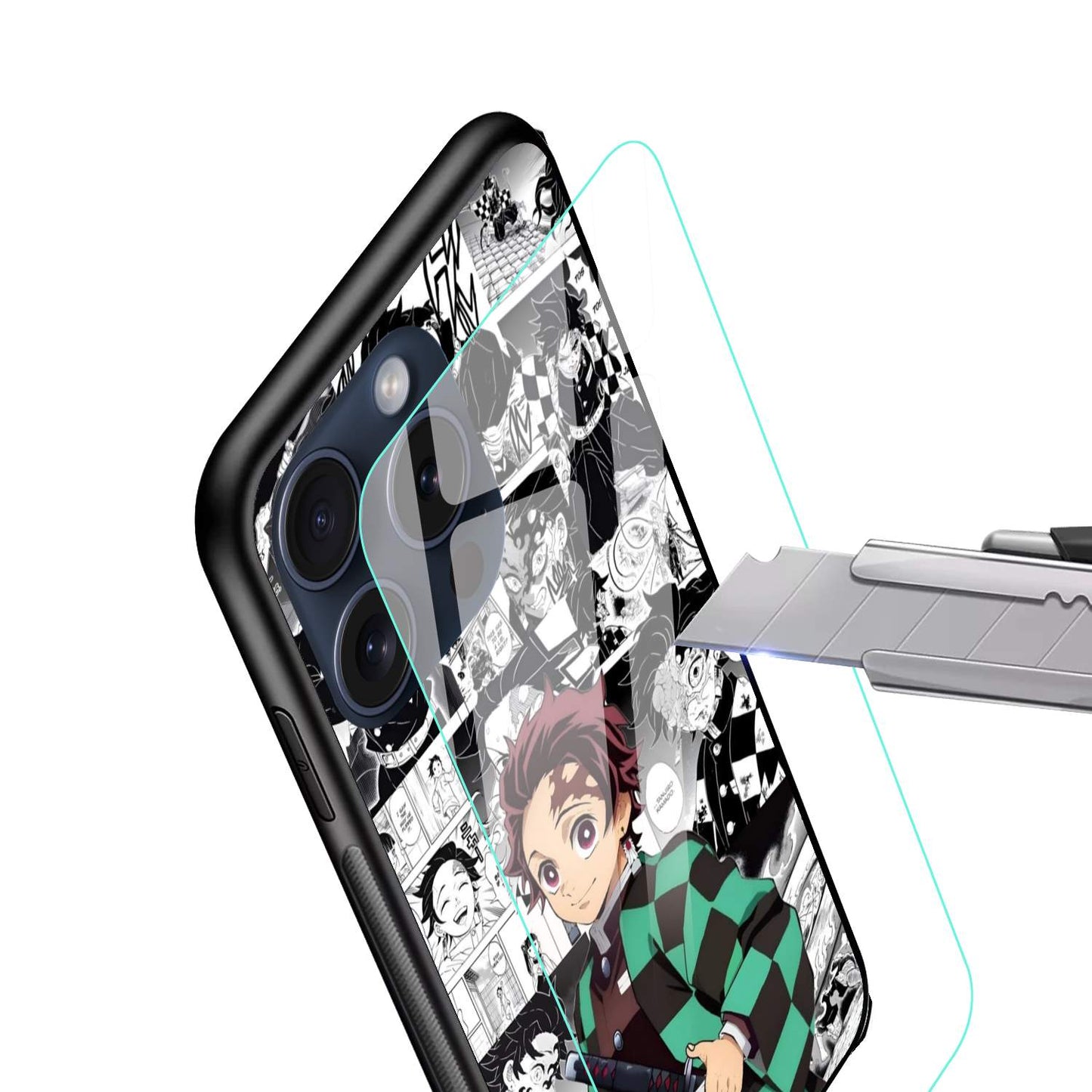 Tanjiro Demon Slayer Glossy Glass Back Cover