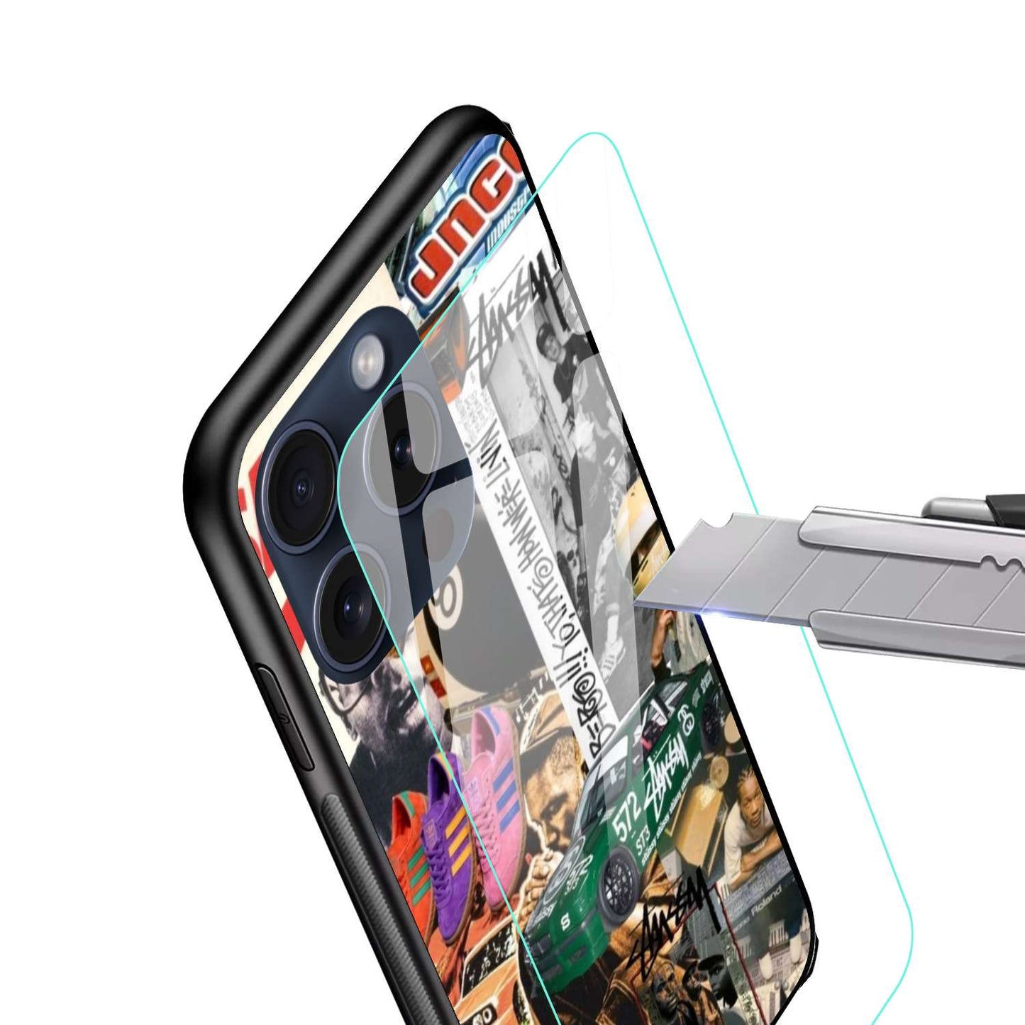 Car Sticker Aesthetic Original Glass Glossy Finish Back Cover