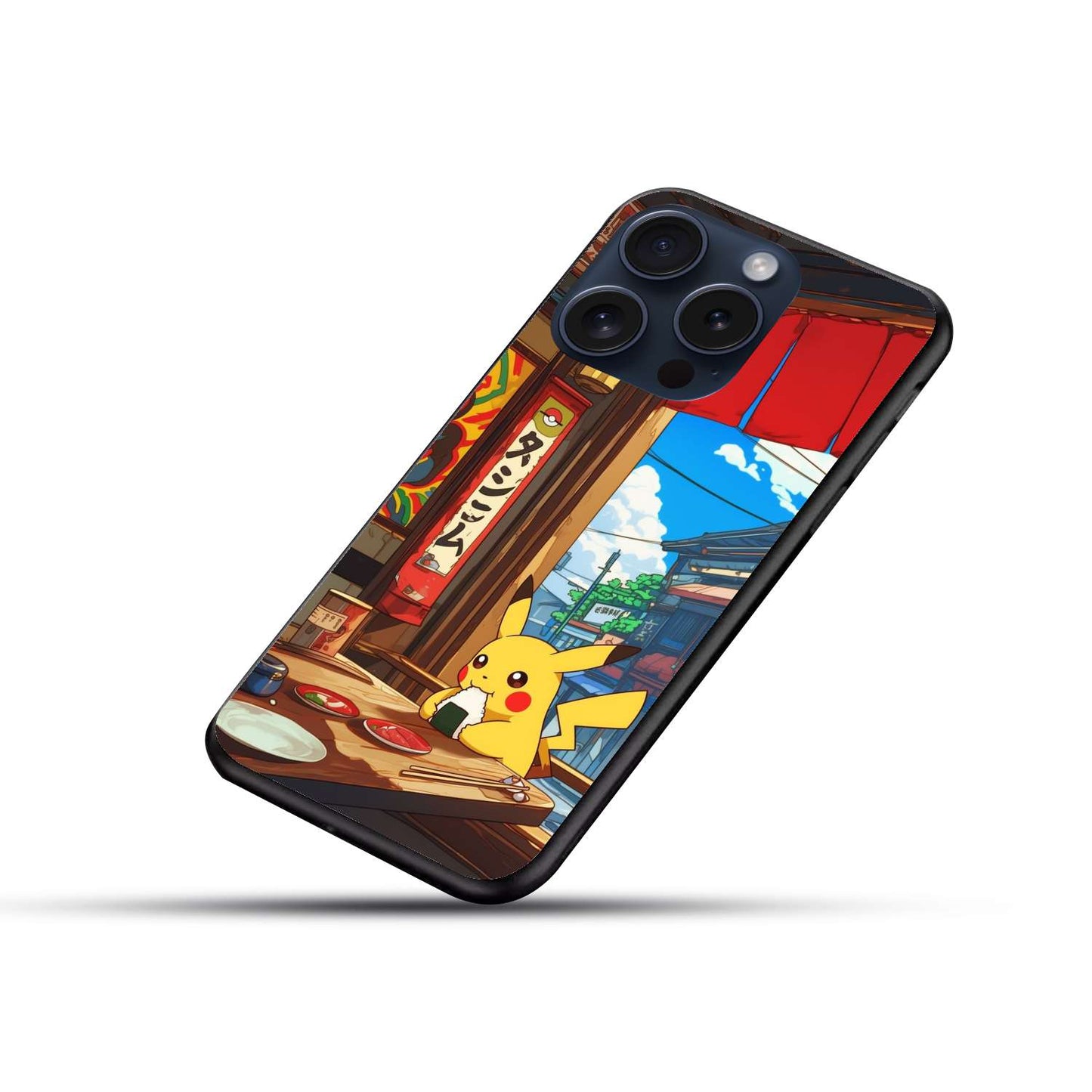 Pikachu Original Glass Glossy Finish Back Cover