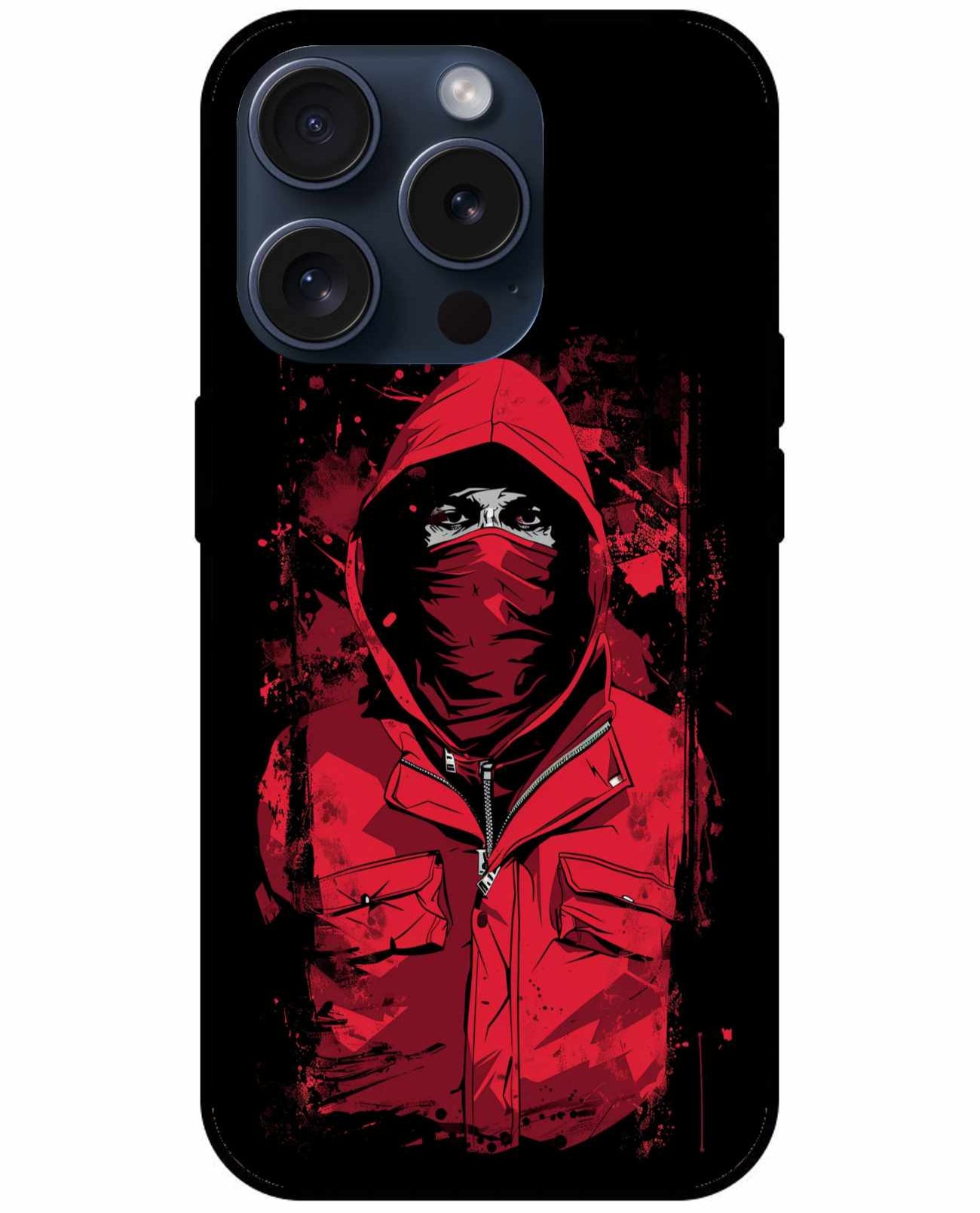 Man in red Hood Printed Original Glass Cover