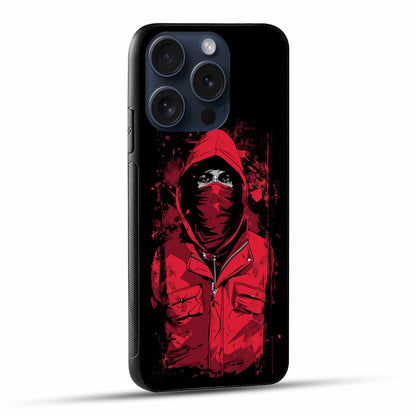 Man in red Hood Printed Original Glass Cover