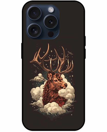 Reindeer In The Clouds Original Glass Cover