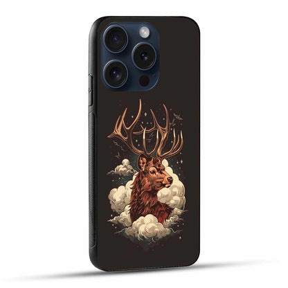 Reindeer In The Clouds Original Glass Cover