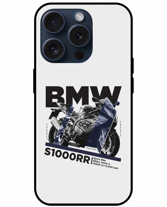 BMW S1000RR Motorcycle – Minimalist White Performance Style Original Glass Cover