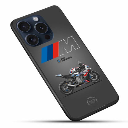 BMW Motorrad M Series Sportbike – Sleek Black Moto Design Original Glass Cover