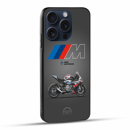 BMW Motorrad M Series Sportbike – Sleek Black Moto Design Original Glass Cover