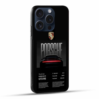 Porsche Back Light View Dark  Original Glass Cover