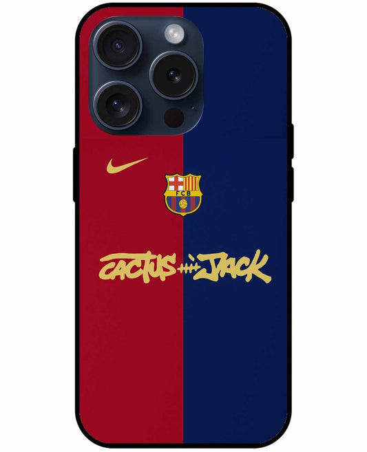 FC Barcelona x Cactus Jack Case – Dual Tone Fan Edition Original Glass Cover