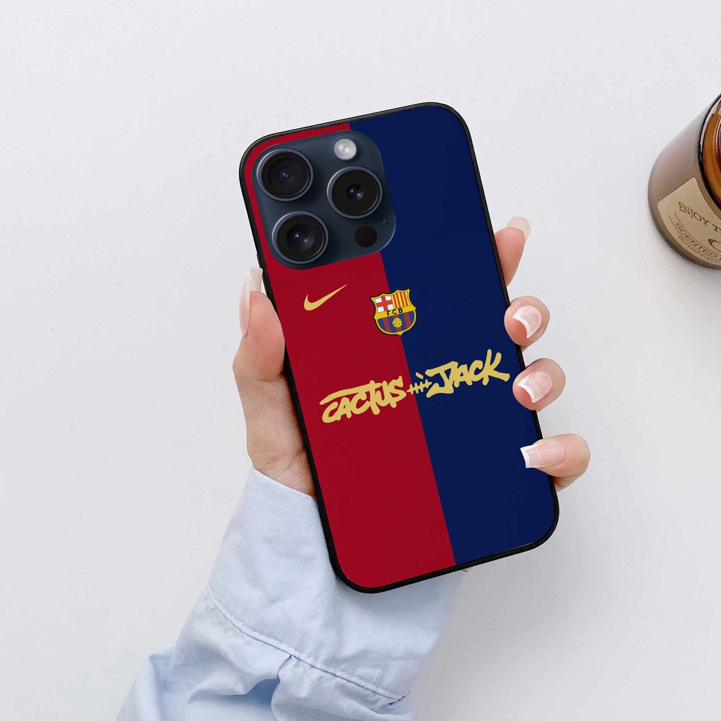 FC Barcelona x Cactus Jack Case – Dual Tone Fan Edition Original Glass Cover