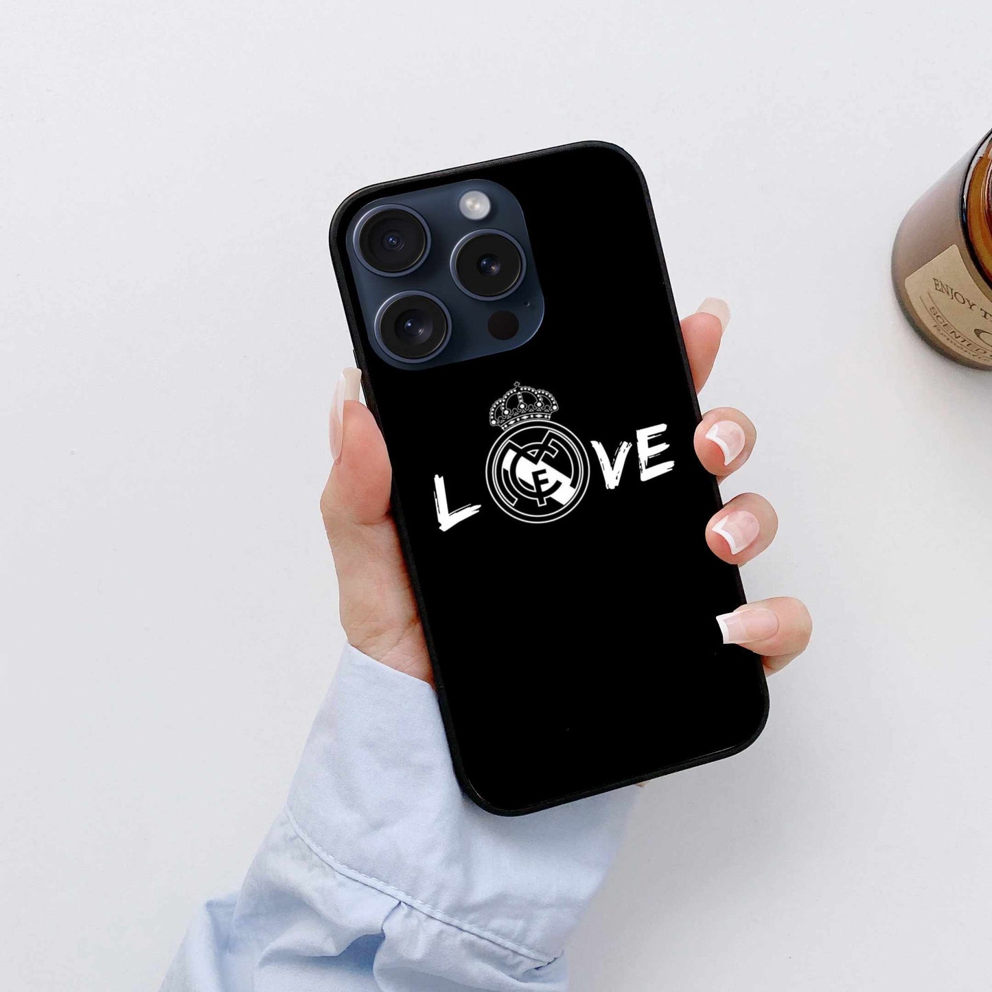 Real Madrid Love Dark Original Glass Cover