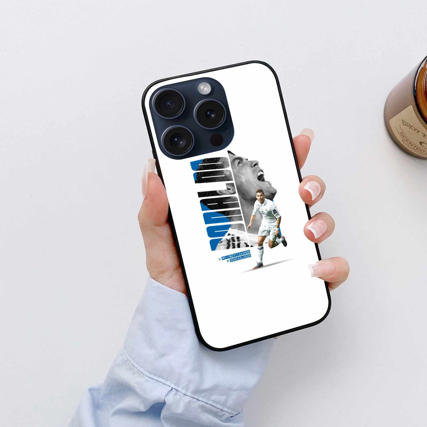 Cristiano Ronaldo White Edition Original Glass Cover