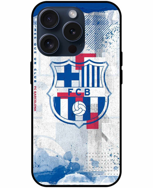 FC Barcelona Blue And White Print Original Glass Cover