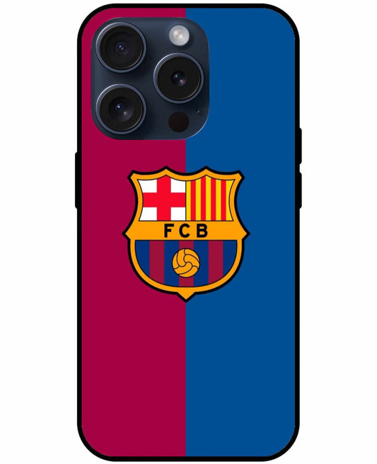 FC Barcelona Logo  Red And Blue Print Original Glass Cover
