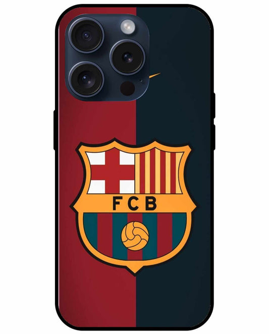 Barcelona Black And Red Logo Original Glass Cover